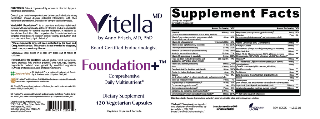 VitellaMD® Foundation+