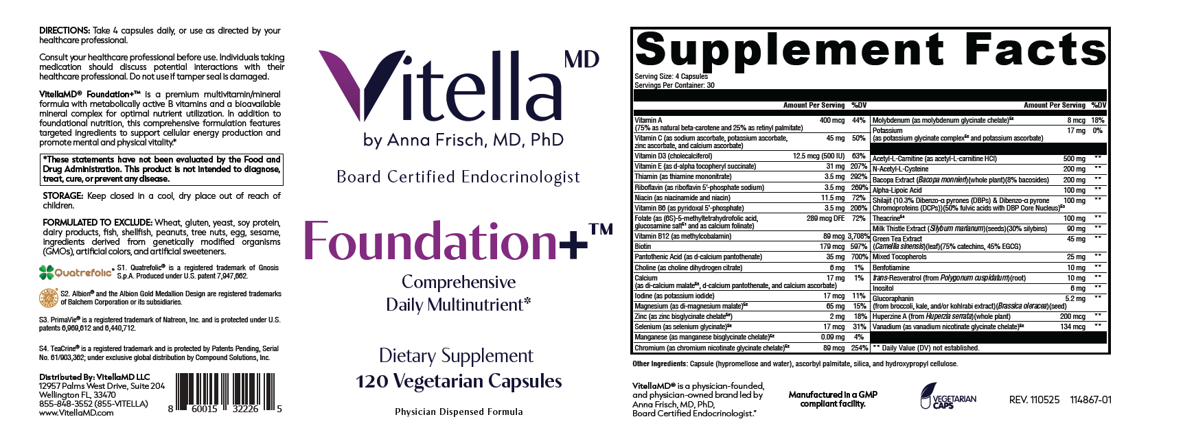 VitellaMD® Foundation+
