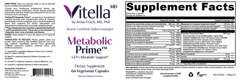 VitellaMD Metabolic Prime